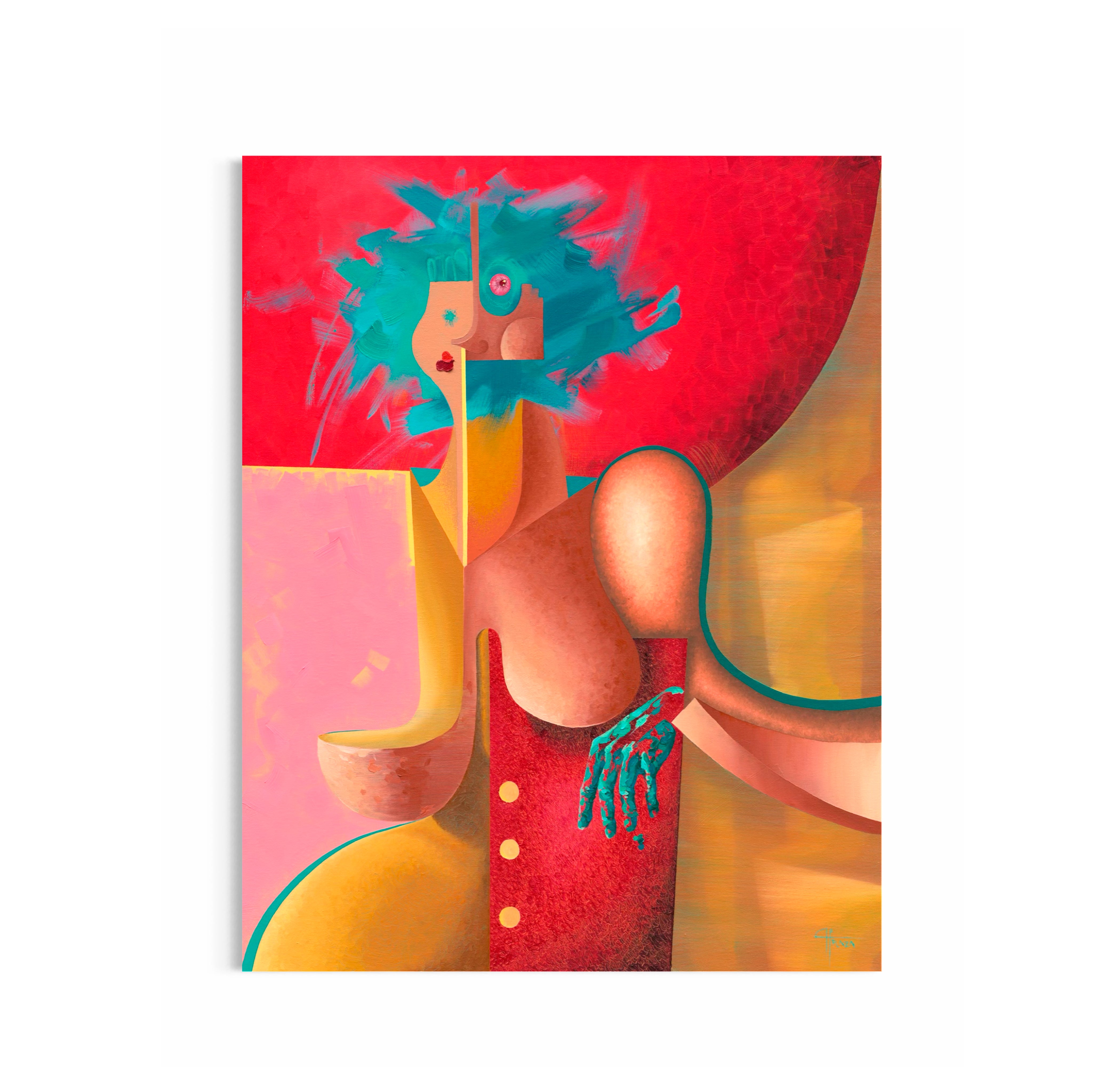 Behind the Veneer (2025) Canvas Print